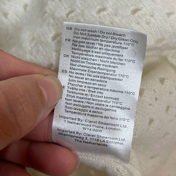 Madeleine Thompson X Leith Nipigon Odile 100% Cashmere Scallop M Sweater Set - Picture 12 of 12